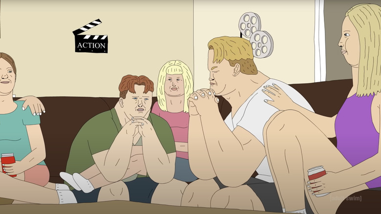 The Boys and their girls at movie night on HAHA, You Clowns