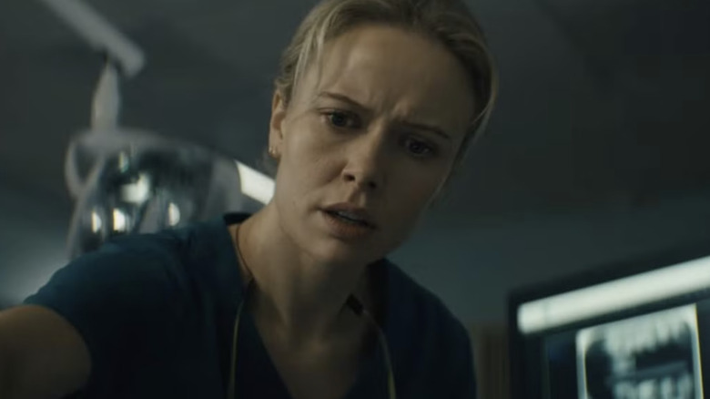 Gemma sees someone who doesn't floss in Insidious: Out of the Further