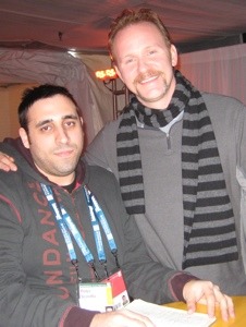 Peter Sciretta and Morgan Spurlock