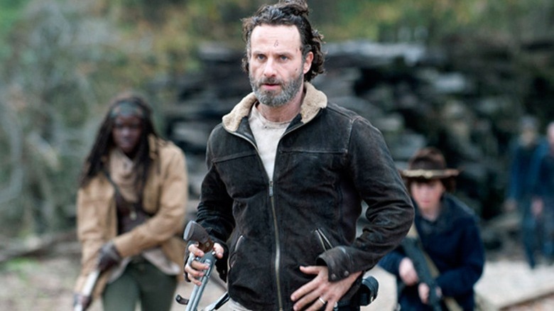 Rick Michonne Carl running
