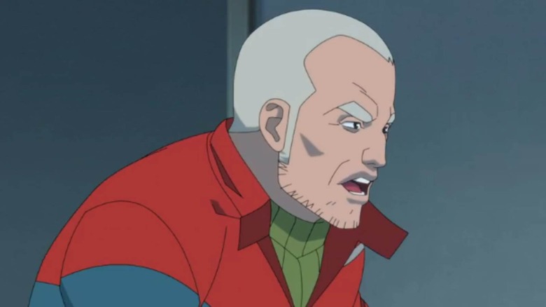 Brit barking an order in Invincible