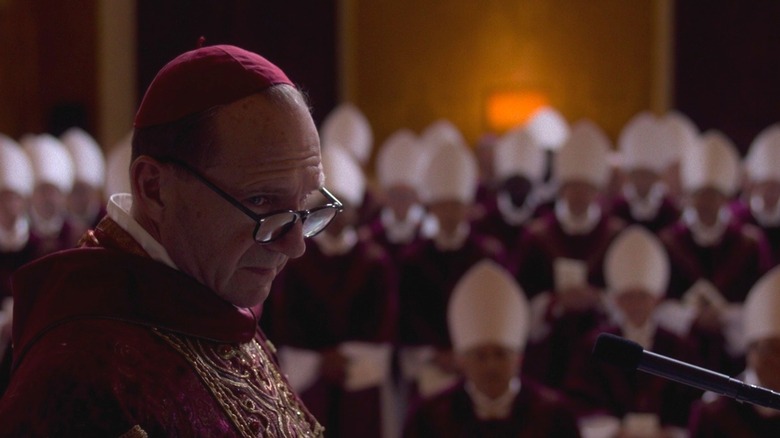 Ralph Fiennes as Cardinal Lawrence in Conclave