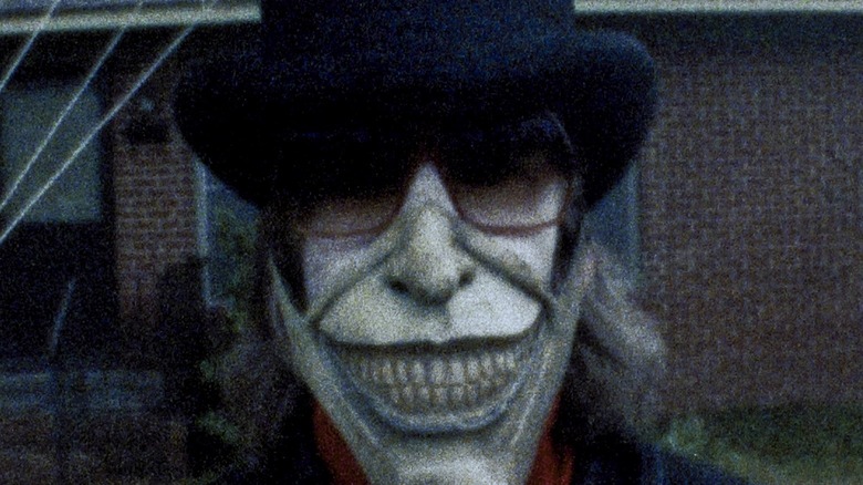 The Grabber wearing his mask and hat in The Black Phone