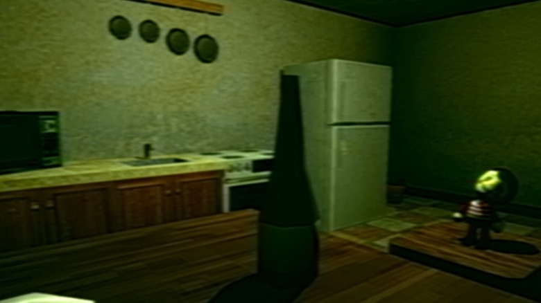 Ron looks at his father's alcohol bottle in Bad Parenting