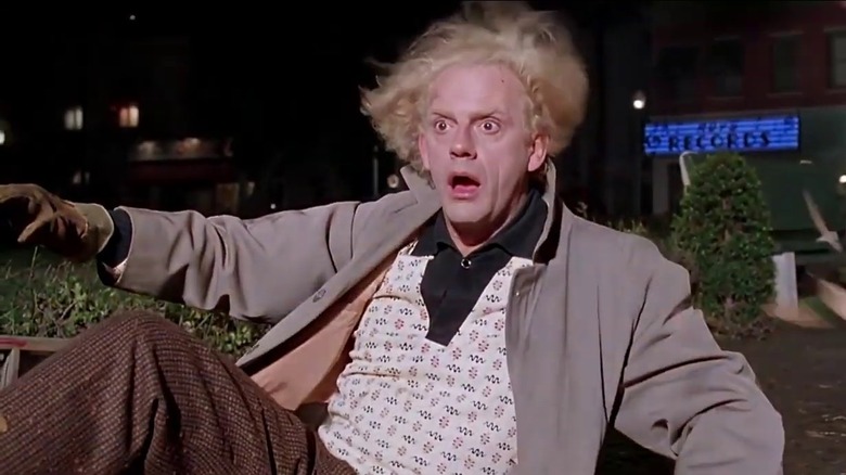 Christopher Lloyd as Doc Brown in Back to the Future