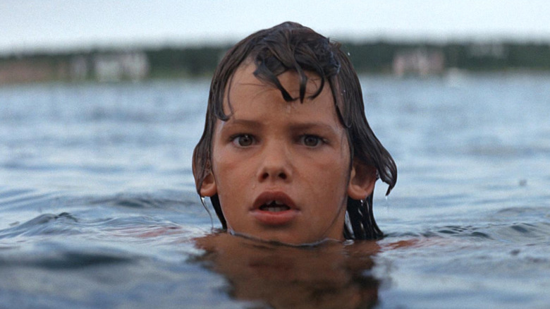 Chris Ribello in the role of Michael Brody seems to be afraid in the jaw