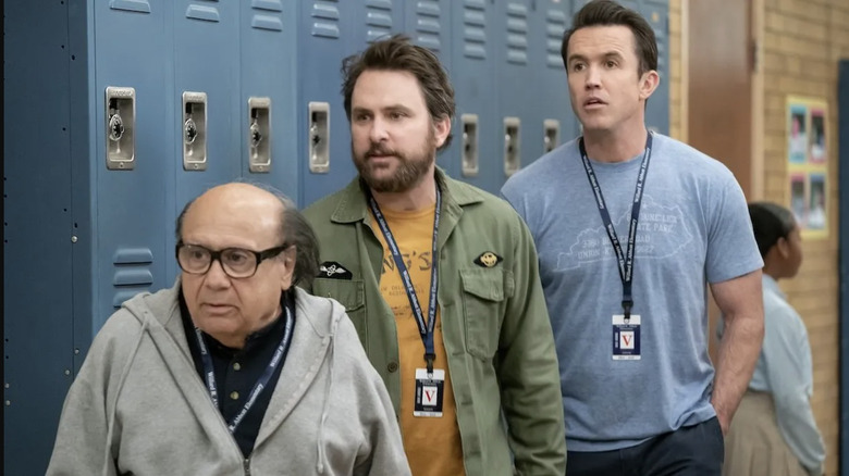 Frank, Charlie, and Mac at Abbott Elementary on It's Always Sunny in Philadelphia