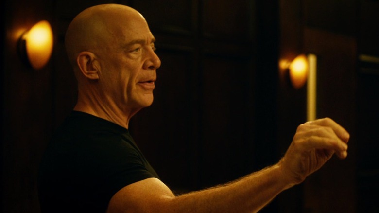 J. K. Simmons as Terence Fletcher conducting in Whiplash