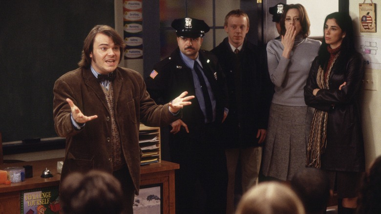 Jack Black, Mike White, and Joan Cusack in School of Rock