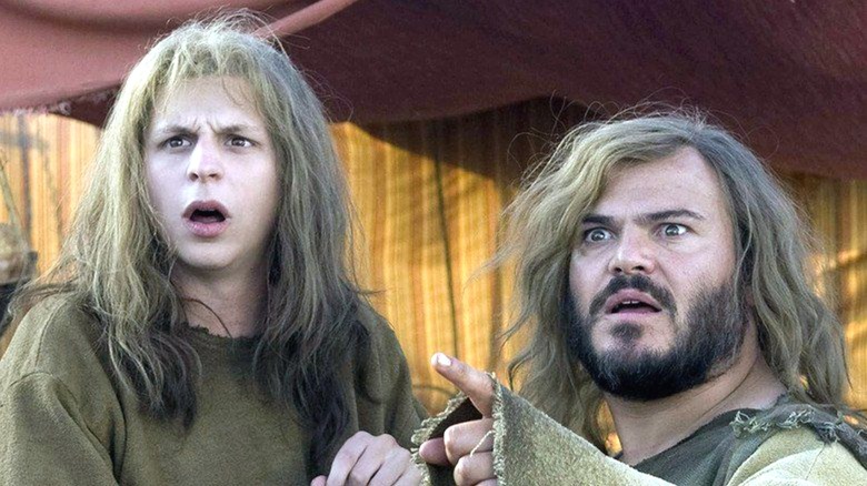 Jack Black and Michael Cera as Zed and Oh in Year One