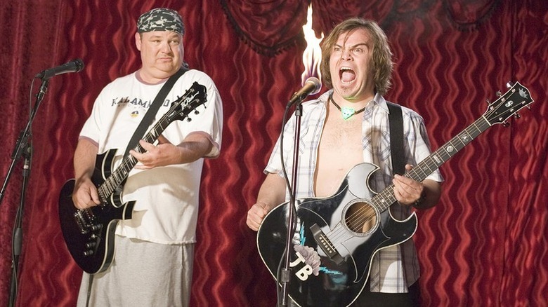 Kyle Gass and Jack Black perform in 