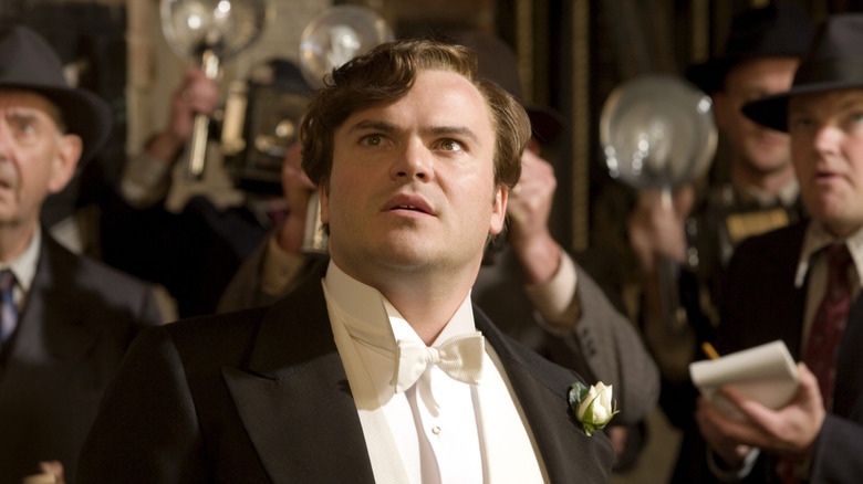 Jack Black as Carl Denham in Peter Jackson's King Kong.