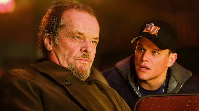 Matt Damon and Jack Nicholson in The Departed