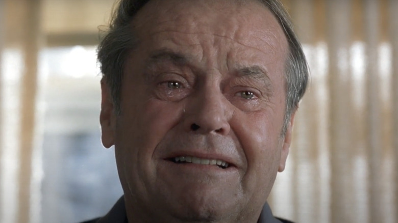 Jack Nicholson crying About Schmidt