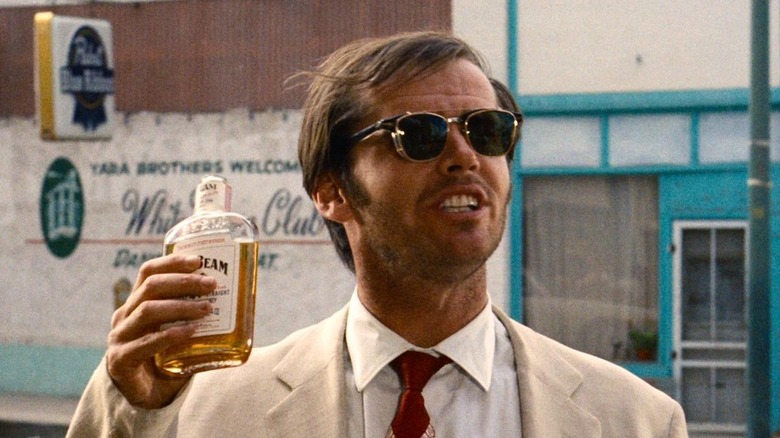 Easy Rider Jack Nicholson Drinks Whiskey