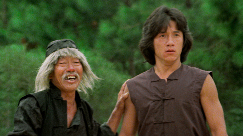 Yuen Siu-tien and Jackie Chan in Drunken Master
