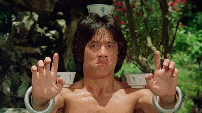 Jackie Chan training in Drunken Master