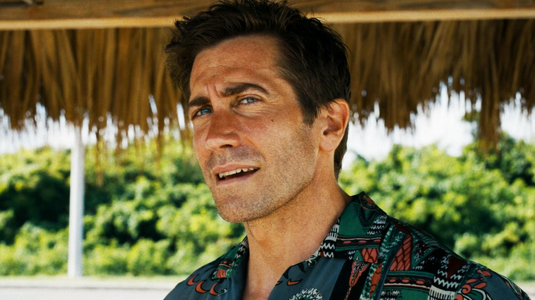 Jake Gyllenhaal's Elwood Dalton looks into the distance in Road House