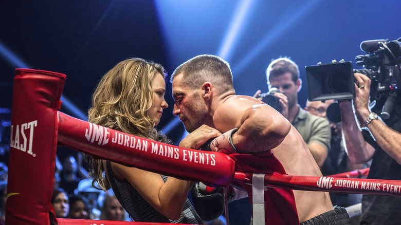 Billy and Maureen share a sweet moment during a match in Southpaw
