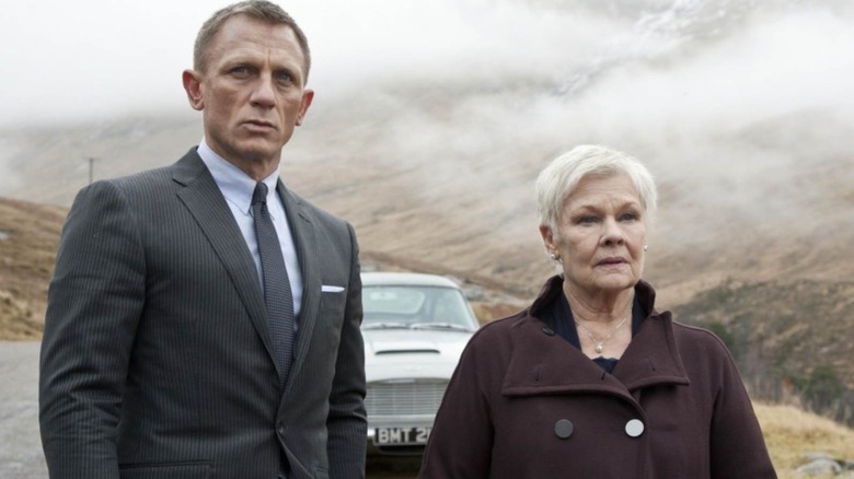 James Bond and M in the highlands in Skyfall