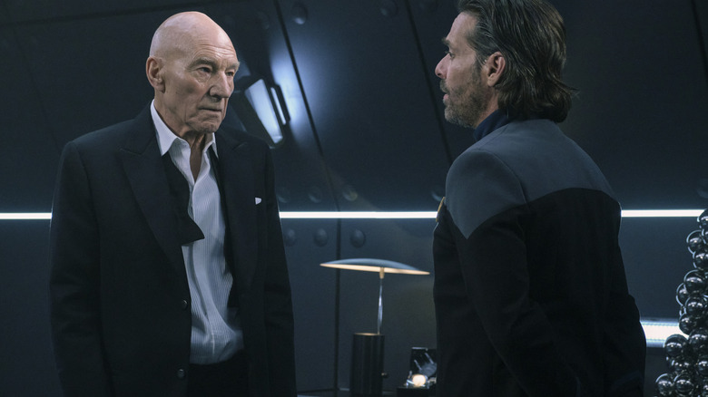 Patrick Stewart and James Callis in Star Trek: Picard