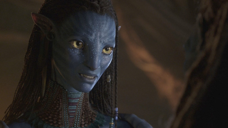 Zoe Saldana as Neytiri in Avatar: The Way of Water