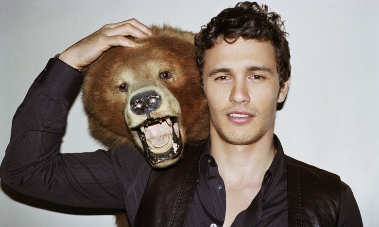 James Franco with a bear