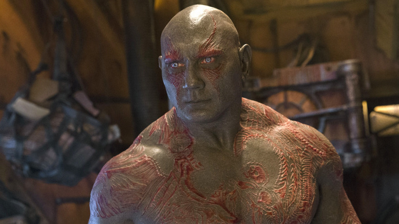 Dave Bautista as Drax in The Guardians of the Galaxy Vol. 1