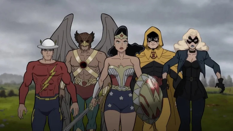 The Justice Society marches into battle in Justice Society: World War II