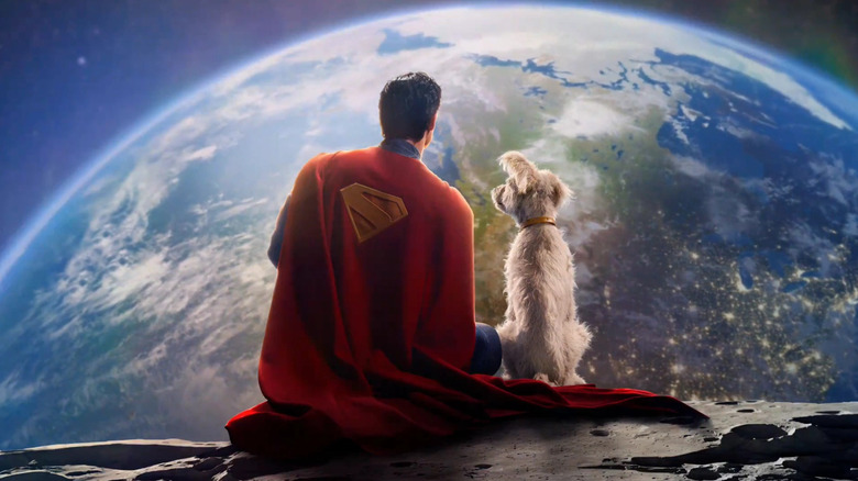 David Corenswet as Superman and Krypto the Superdog in Superman