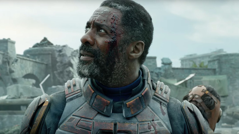 Robert DuBois/Bloodsport standing and staring at the horizon in "The Suicide Squad"