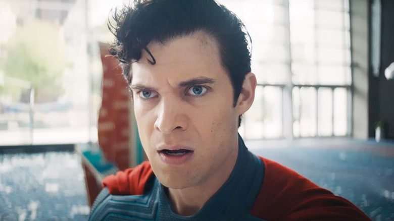 Superman looking upset in Superman (2025)