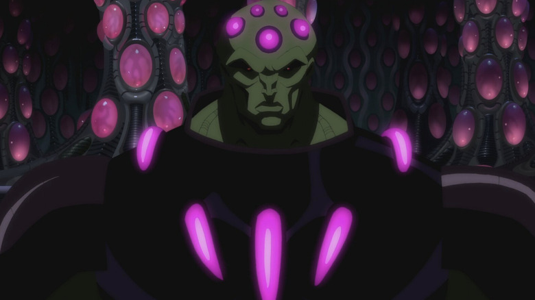 Brainiac on his ship in Superman: Unbound