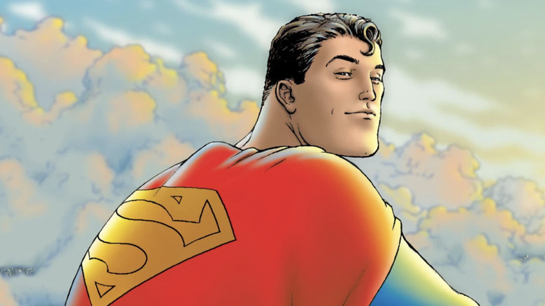 The cover for All Star Superman #1 by Frank Quitely