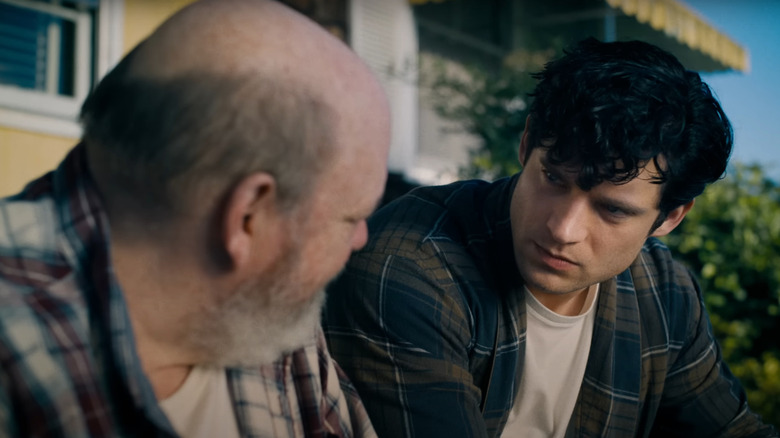 Clark and Pa Kent have a heart to heart in Superman