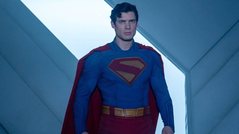 Superman stood in the doorway of the Fortress of Solitude