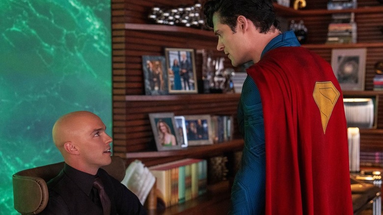 Superman speaks to Lake Luther in Superman