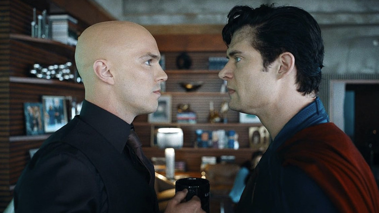 Superman and Lex Luthor face to face in Superman (2025)