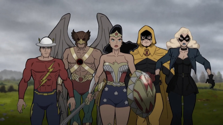The Justice Society marches into battle in Justice Society: World War II
