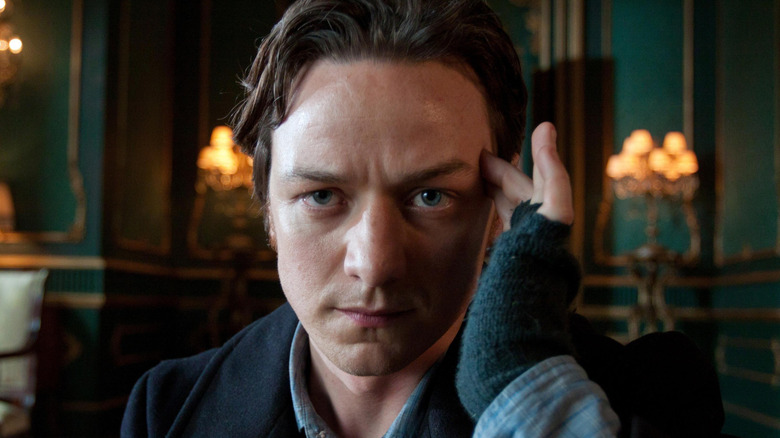 Charles Xavier (James McAvoy) uses his psychic powers in X-Men: First Class