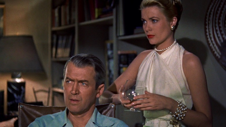 Jimmy Stewart and Grace Kelly in Rear Window