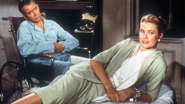 Jimmy Stewart and Grace Kelly in Rear Window