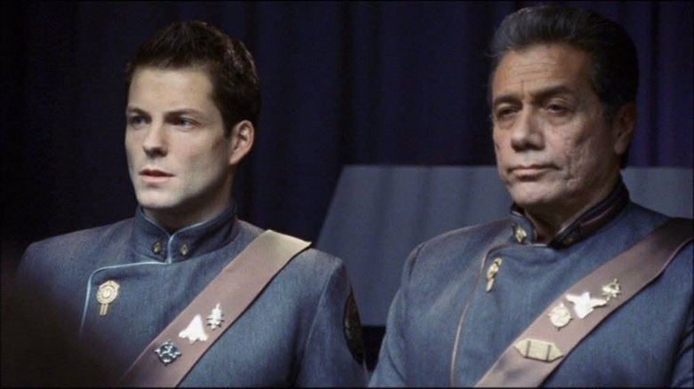 Battlestar Galactica Bill and Lee Adama 
