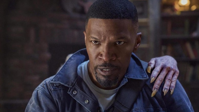 Jamie Foxx creepy hand Day Shift