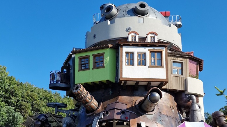 Life-sized replica of the moving castle from Howl's Moving Castle at the Ghibli Museum