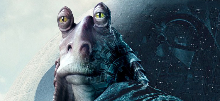 Jar Jar Binks Rogue One Poster