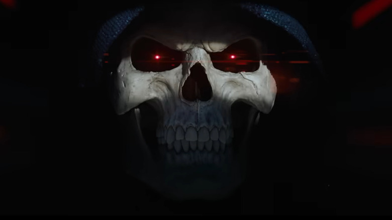 A close up of Jared Leto as Skeletor emerging from the shadows in Masters of the Universe (2026)