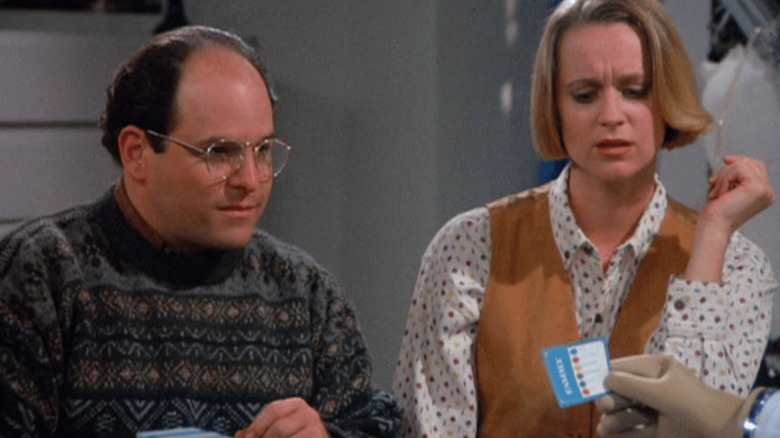 George and his girlfriend playing Trivial Pursuit on Seinfeld.