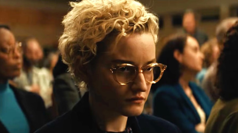 Justine, looking rattled in Weapons