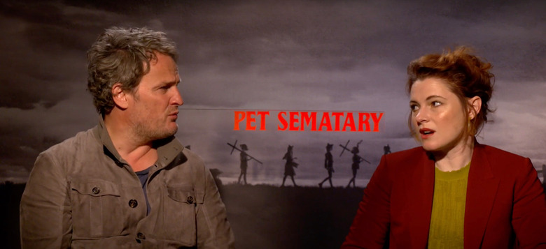 Jason Clarke and Amy Seimetz Pet Sematary Interview